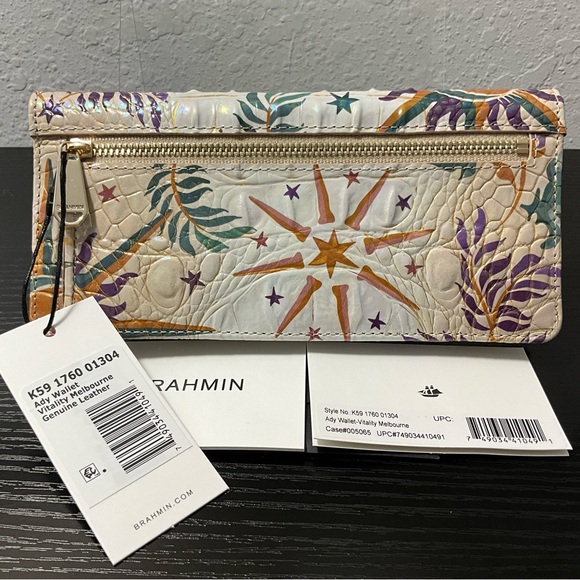 Brahmin Ady VITALITY MELBOURNE Slim Leather Wallet NWT - Picture 3 of 8